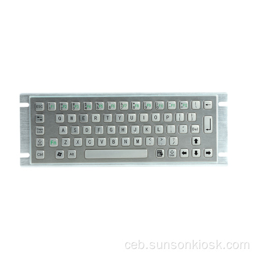 Waterproof IP65 Impormasyon Kiosk Metal Keyboard